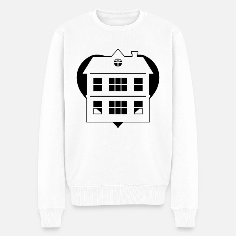 Agent immobilier Immobilier - Pull Premium bio Homme - blanc