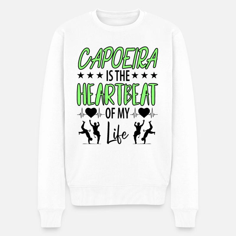 Capoeira - Pull Premium bio Homme - blanc