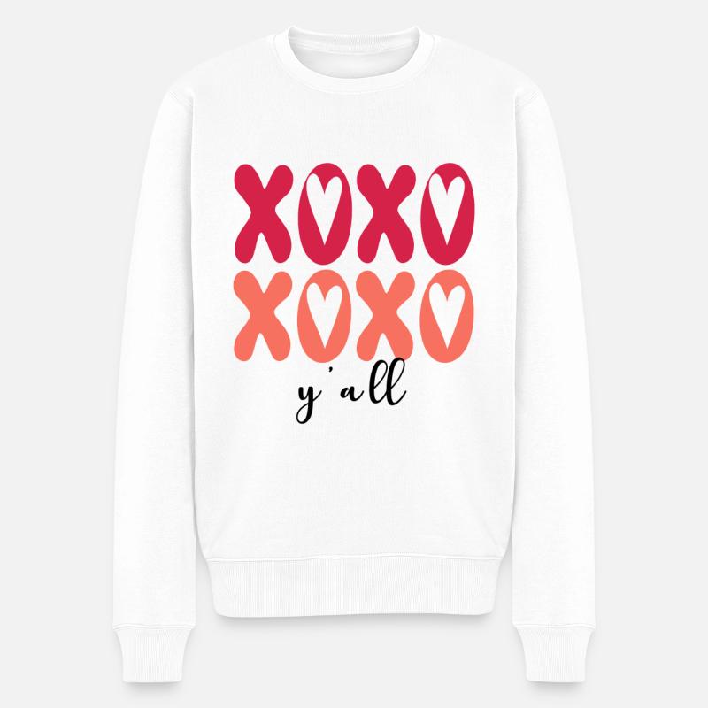 Xoxo Y’all - Pull Premium bio Homme - blanc