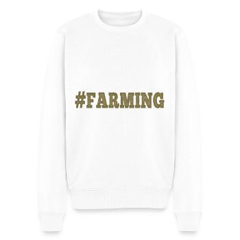 Agriculture Agriculture Paysan - Pull Premium bio Homme - blanc - Devant - Thijin (182cm)