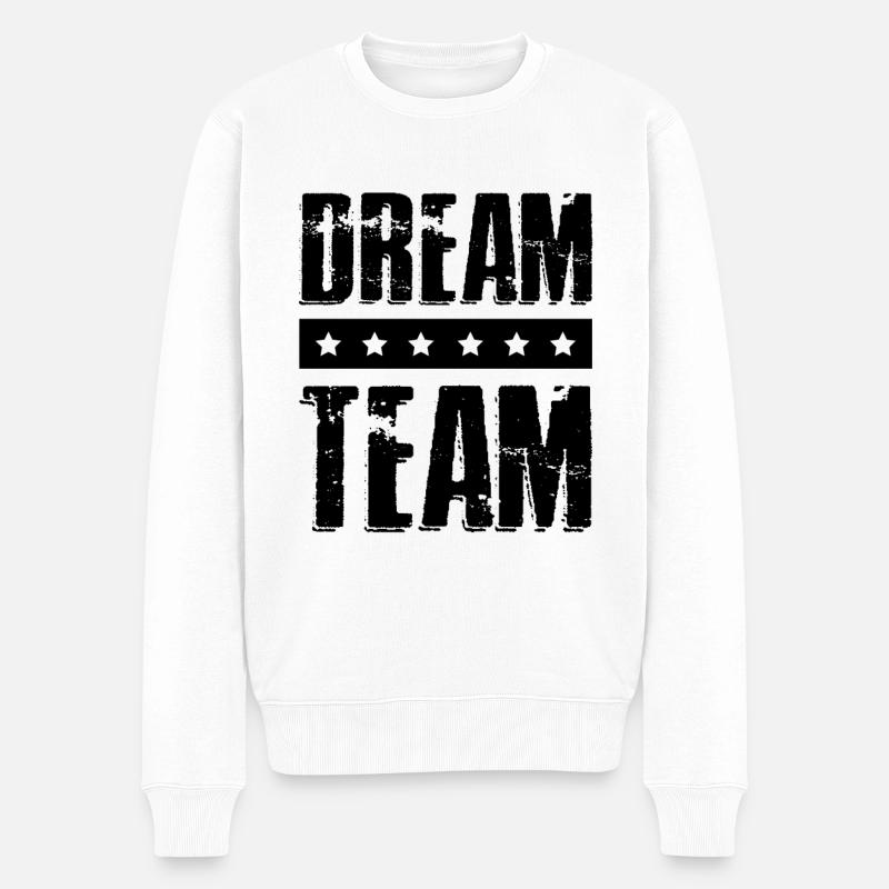 Dream Team Legendär - Männer Premium Bio Pullover - Weiß