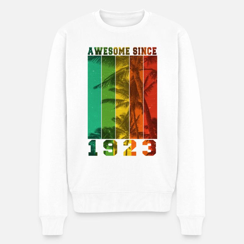 Großartig seit 1923 - Männer Premium Bio Pullover - Weiß