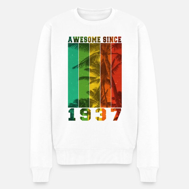 Großartig seit 1937 - Männer Premium Bio Pullover - Weiß