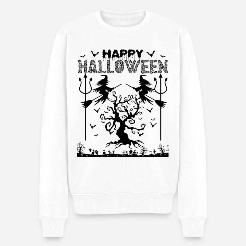Happy Halloween - jour de Halloween - Pull Premium bio Homme - blanc