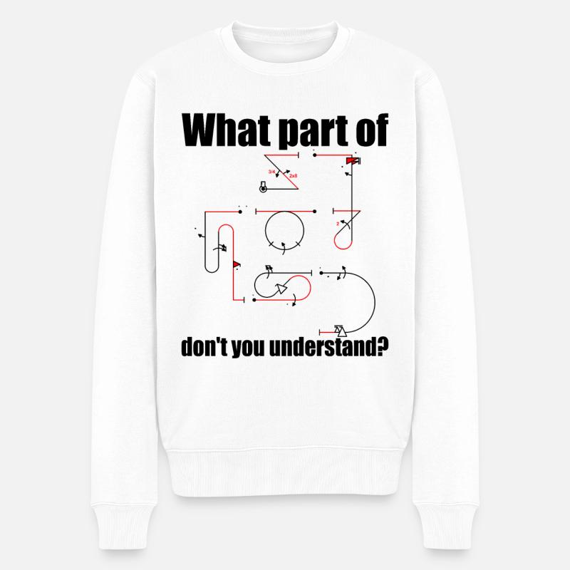 Welcher Teil Der Aresti-kunstflugfiguren - Männer Premium Bio Pullover - Weiß