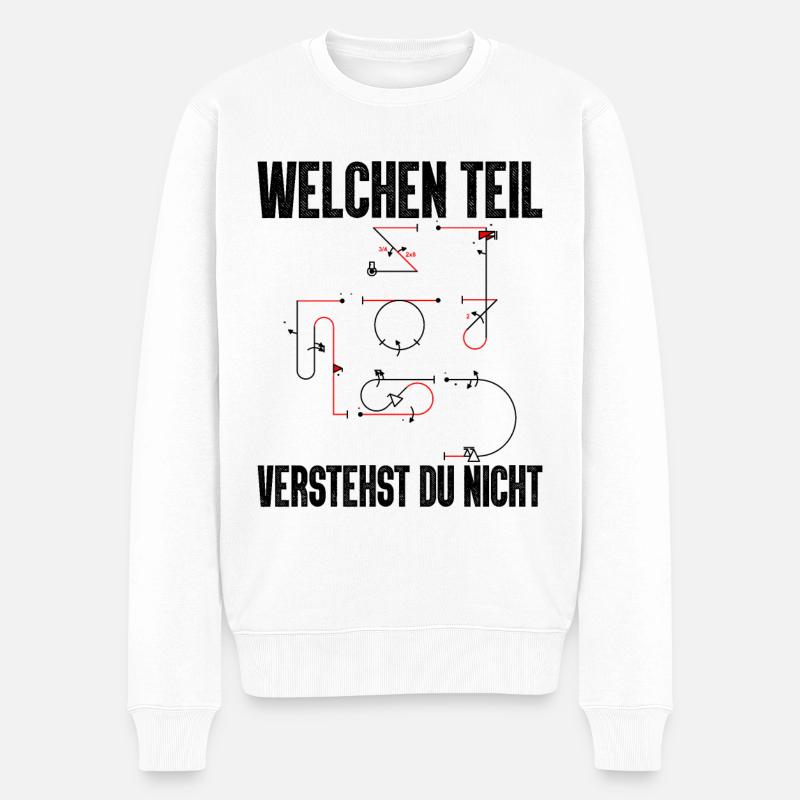 Kunstflug Aresti Figuren Rc Pilot - Männer Premium Bio Pullover - Weiß