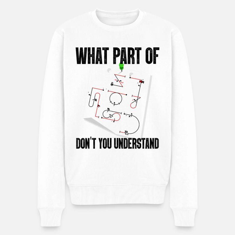 Verstehst Du Nicht Kunstflug Aresti Figuren - Männer Premium Bio Pullover - Weiß
