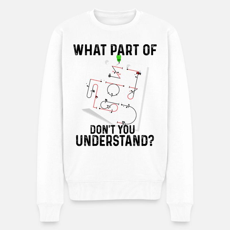 Verstehst Du Nicht Kunstflug Aresti Figuren - Männer Premium Bio Pullover - Weiß