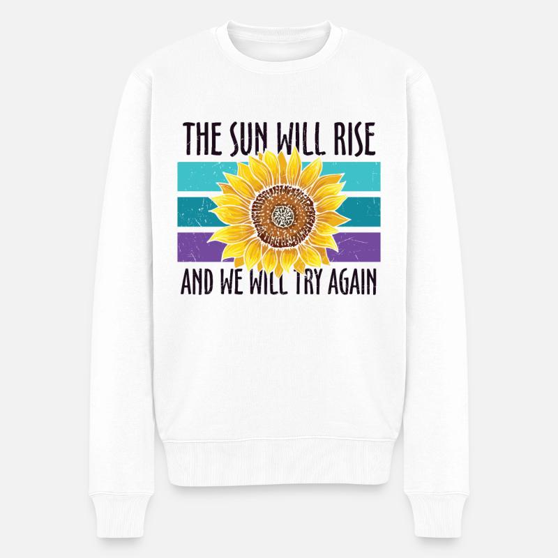 Prévention du suicide Tournesol - Pull Premium bio Homme - blanc