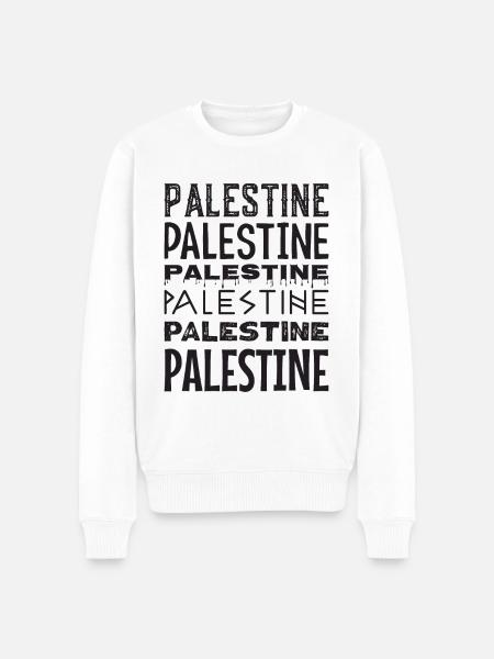 Palestine - Männer Premium Bio Pullover - Weiß