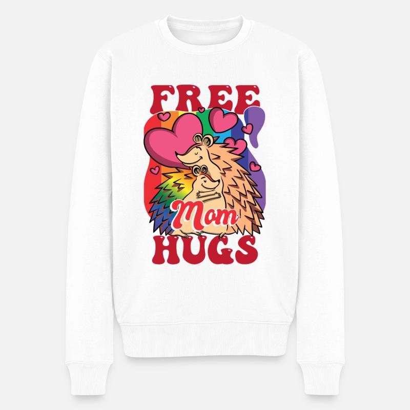 Love LGBT Pride Monat - Männer Premium Bio Pullover - Weiß