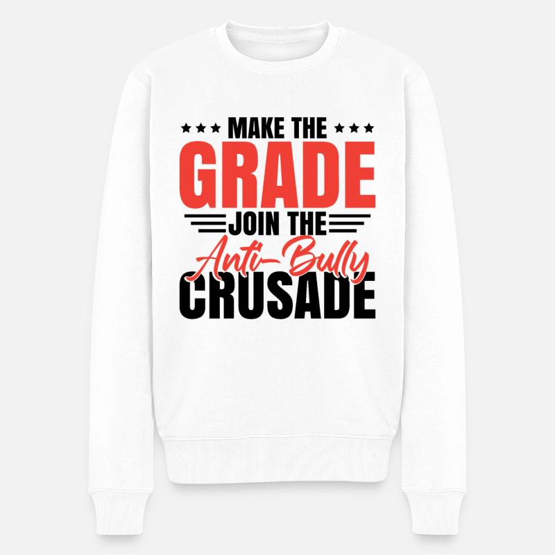 Rejoignez la croisade anti-intimidation - Pull Premium bio Homme - blanc