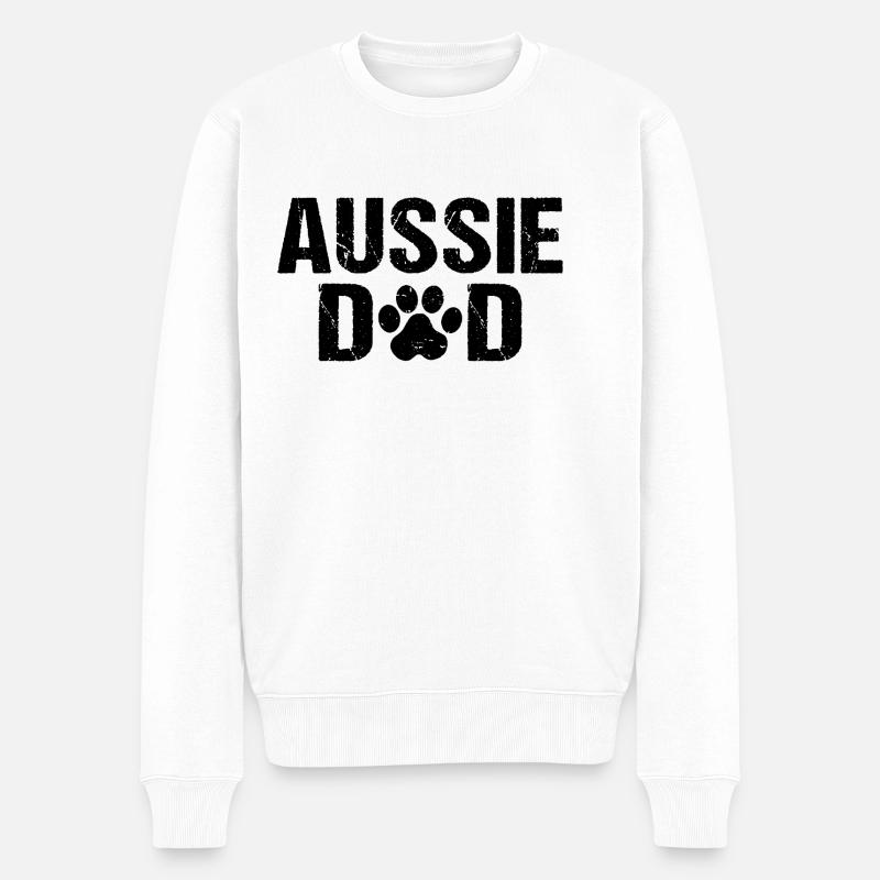 Aussie Dad Berger australien - Pull Premium bio Homme - blanc