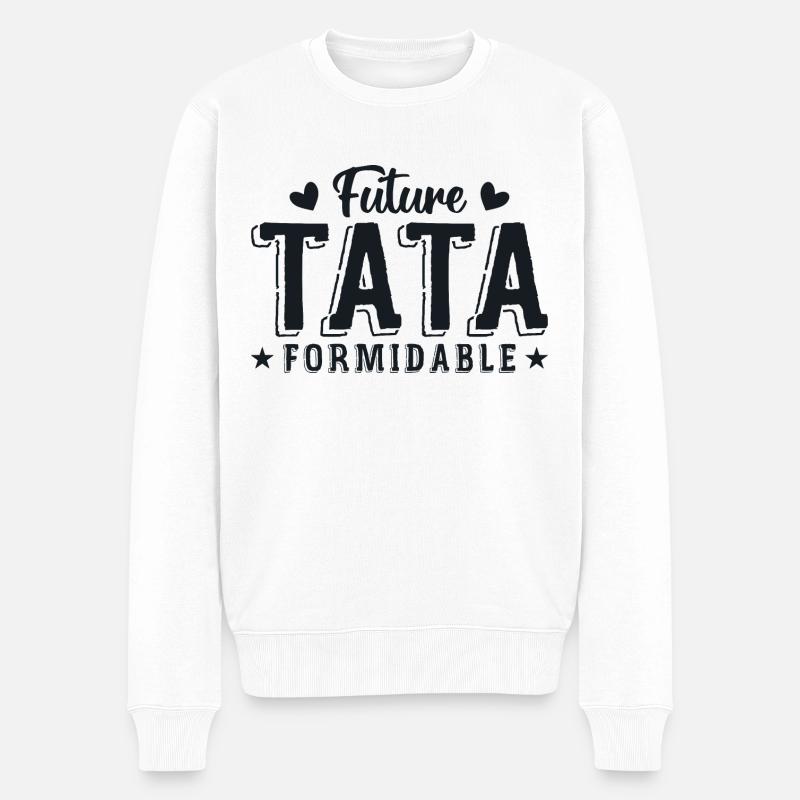 Future Tata Formidable - Pull Premium bio Homme - blanc