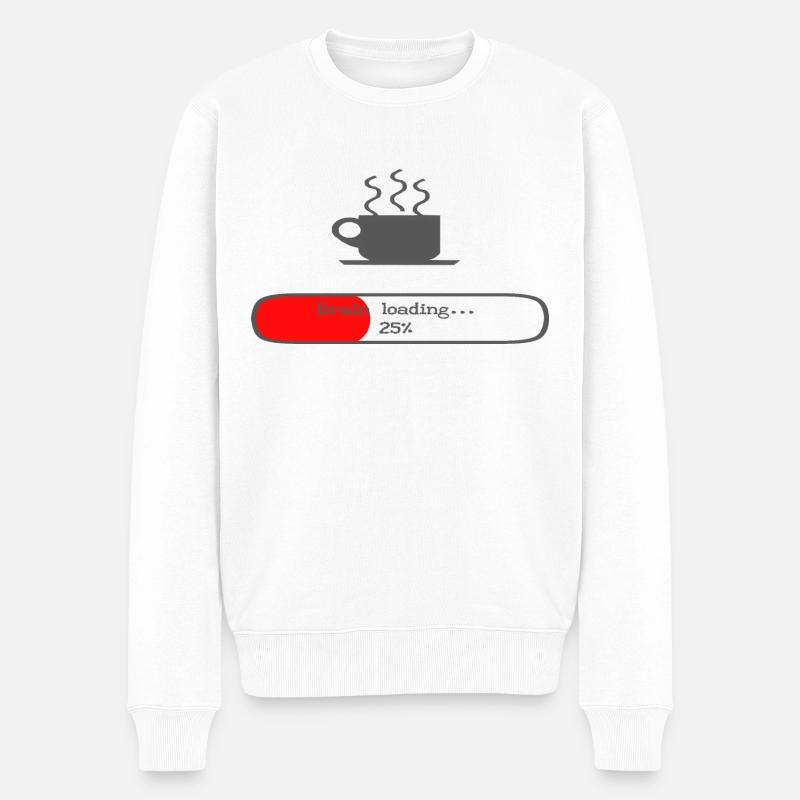 Besoin de café? - Pull Premium bio Homme - blanc
