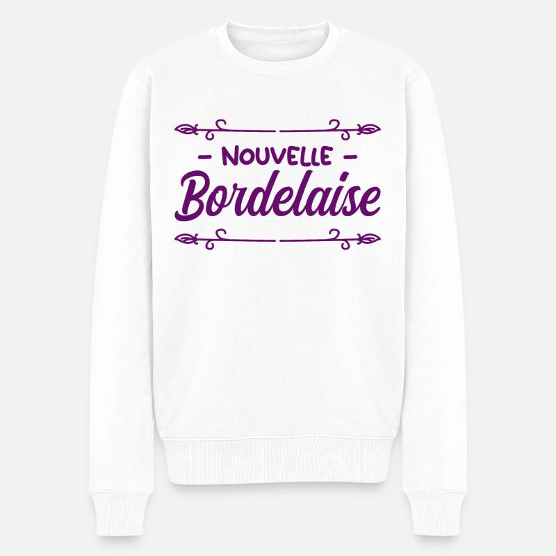 Nouvelle Bordelaise - Idée cadeau - Pull Premium bio Homme - blanc