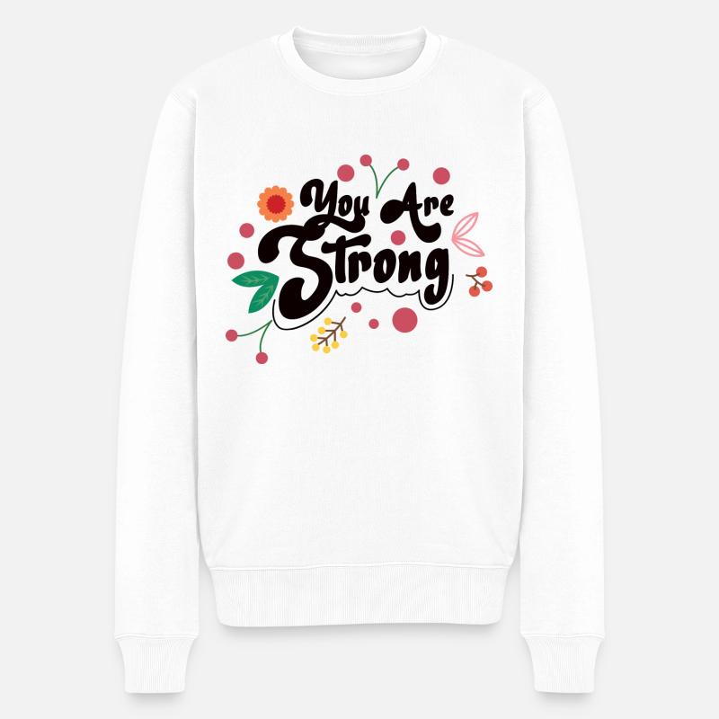 Vous êtes fort - Pull Premium bio Homme - blanc
