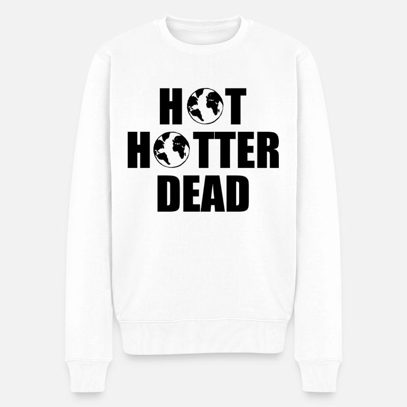 Hot hotter dead - Pull Premium bio Homme - blanc