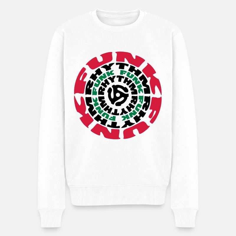 Funk Rhythmus Funk Funk Rhythmus - Männer Premium Bio Pullover - Weiß