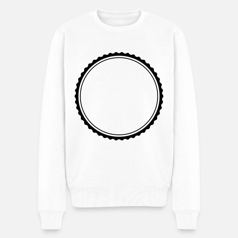 kreis symbol - Männer Premium Bio Pullover - Weiß