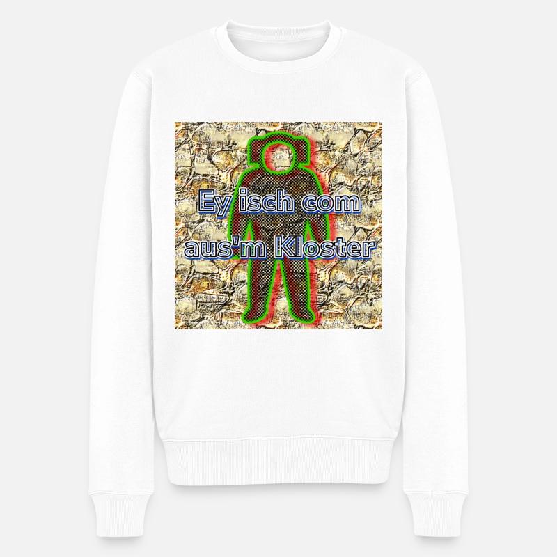 Kloster - Männer Premium Bio Pullover - Weiß