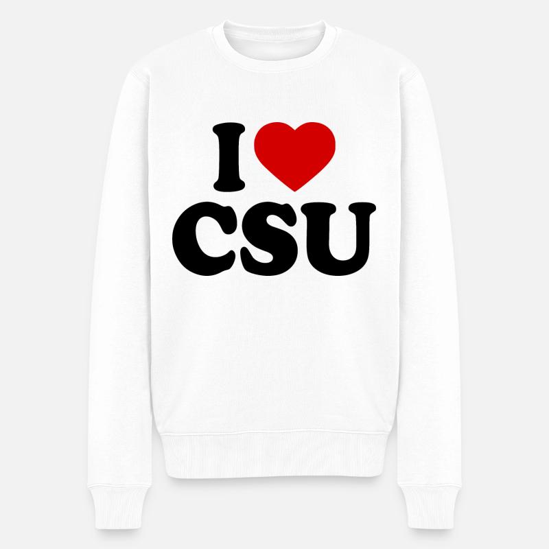 J’adore csu - Pull Premium bio Homme - blanc