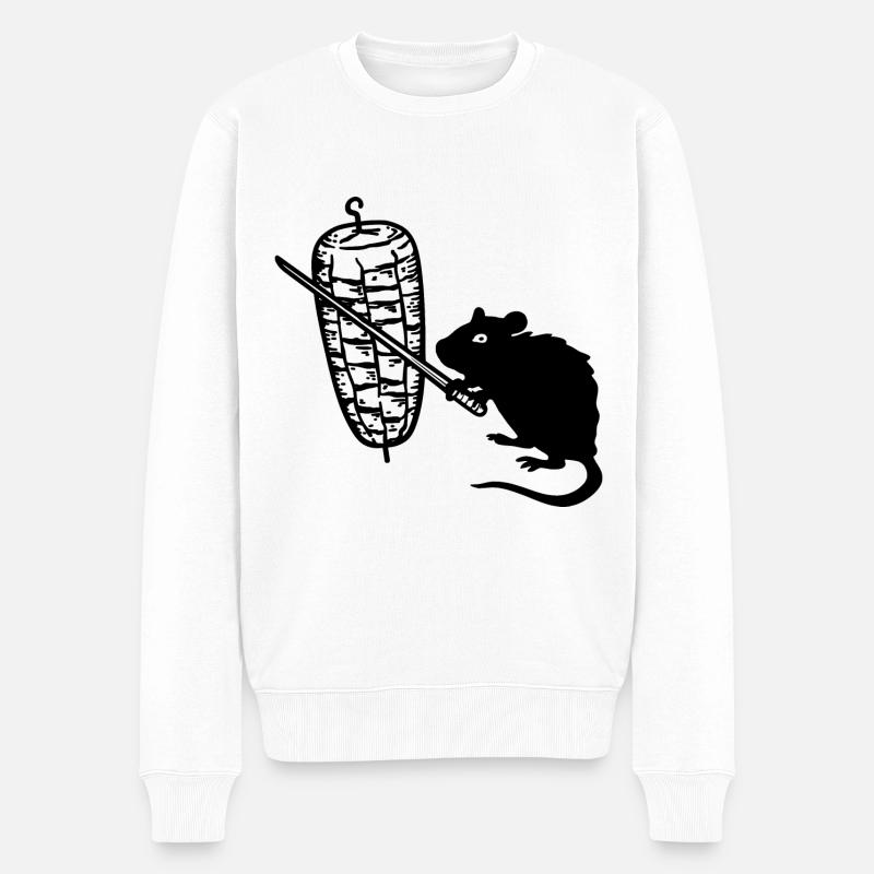 Kebab Rat Kebab Grill - Pull Premium bio Homme - blanc