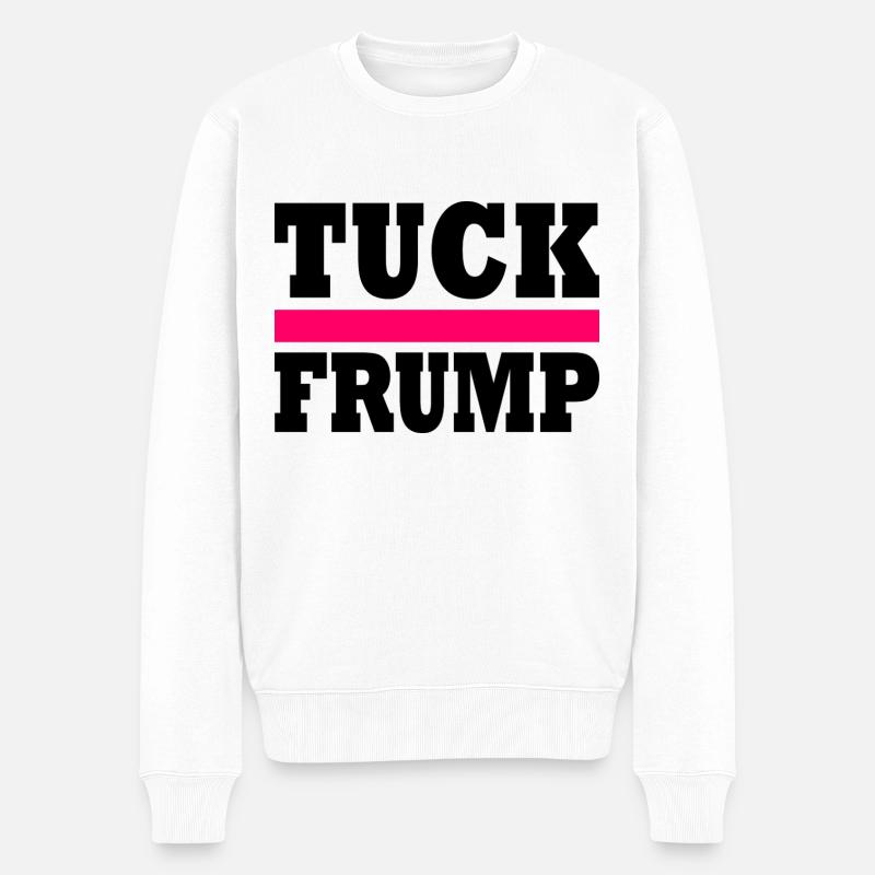 Tuck frump - Männer Premium Bio Pullover - Weiß