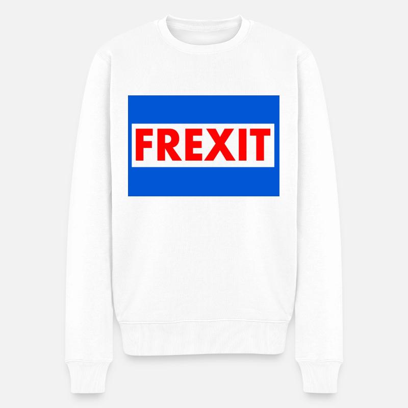 frexit - Pull Premium bio Homme - blanc