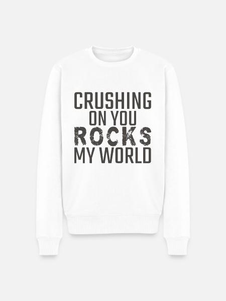 Geology Crushing on you Geologist - Men's Premium Organic Jumper - white