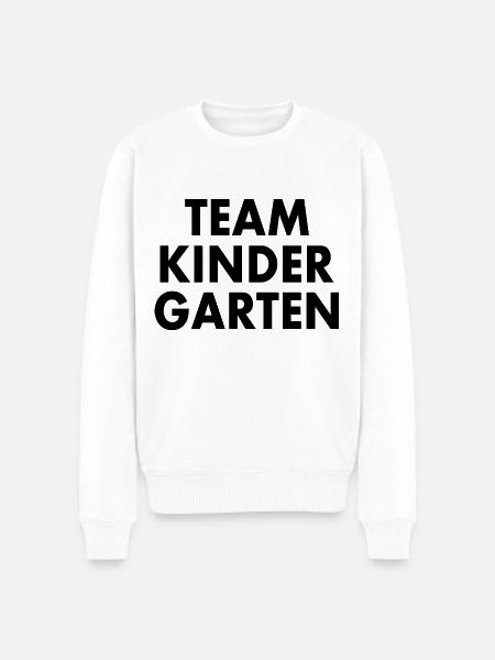 Team kindergarten - Männer Premium Bio Pullover - Weiß