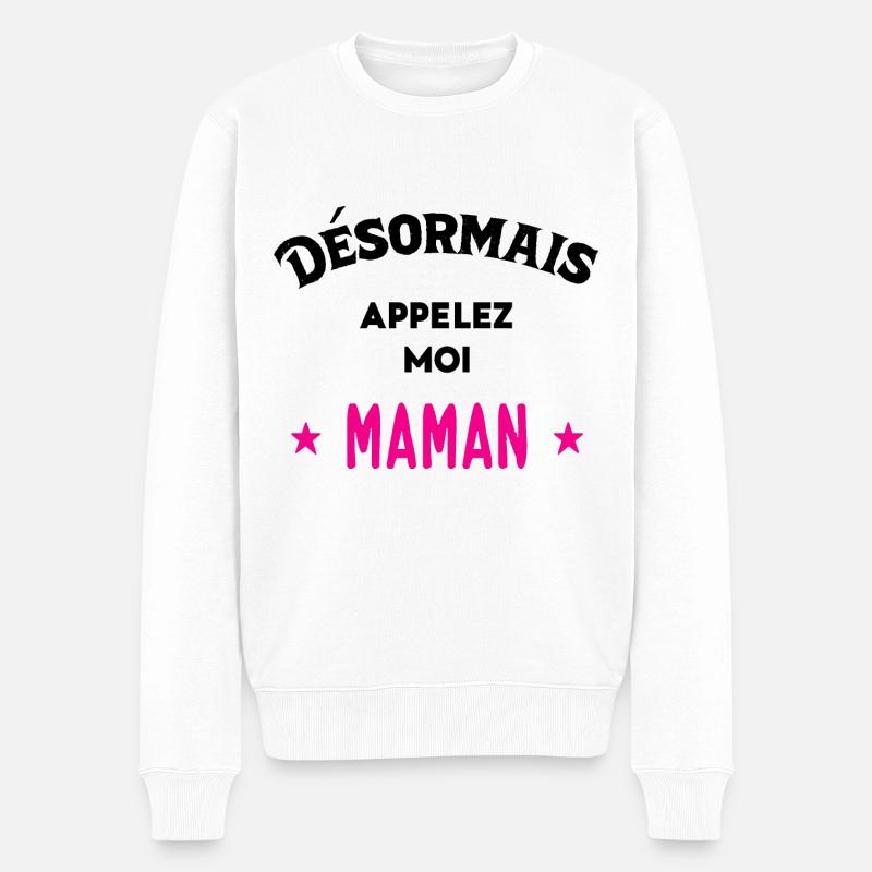Idée D'Annonce De Grossesse - Pull Premium bio Homme - blanc