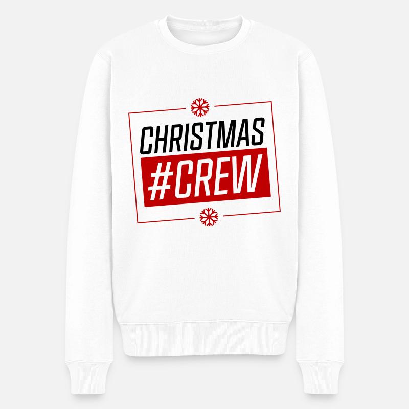 christmas crew - Männer Premium Bio Pullover - Weiß