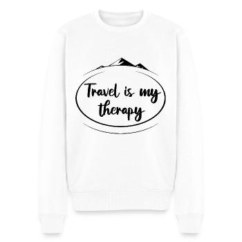 Voyage Tour du Monde Tour - Pull Premium bio Homme - blanc - Devant - Thijin (182cm)