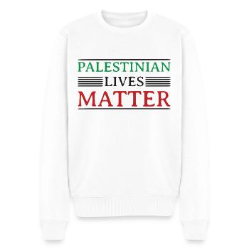 Free Palestine Palestinian lives Matter - Männer Premium Bio Pullover - Weiß - Vorne - Thijin (182cm)