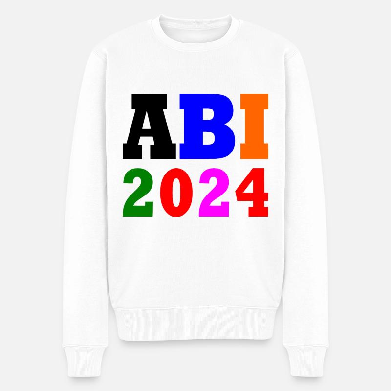 Abi 2024 - Männer Premium Bio Pullover - Weiß