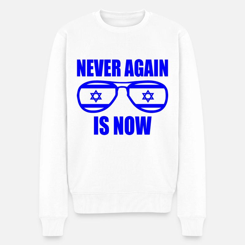 Never again is now - Pull Premium bio Homme - blanc