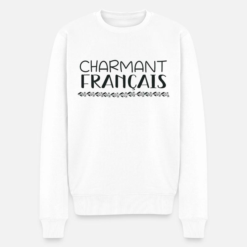 Charmant français - Pull Premium bio Homme - blanc