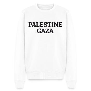 Free Palestine Free Gaza Freiheit Frieden - Männer Premium Bio Pullover - Weiß - Vorne - Thijin (182cm)
