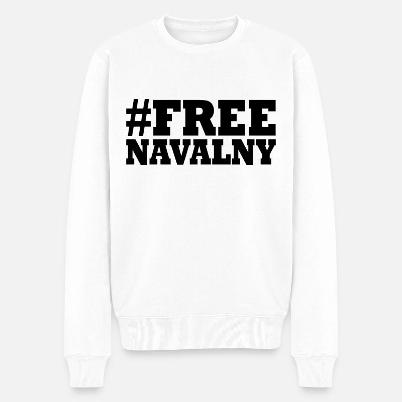 free Navalny - Pull Premium bio Homme - blanc