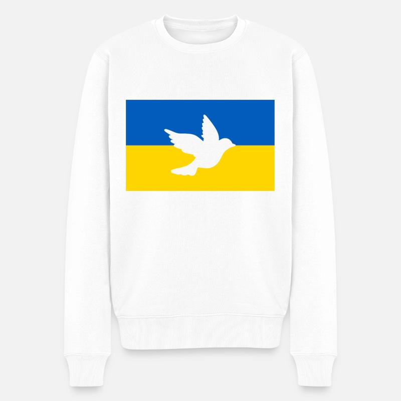 Ukraine - Pull Premium bio Homme - blanc