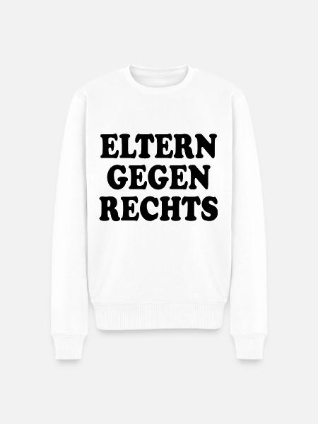 Eltern gegen rechts - Männer Premium Bio Pullover - Weiß