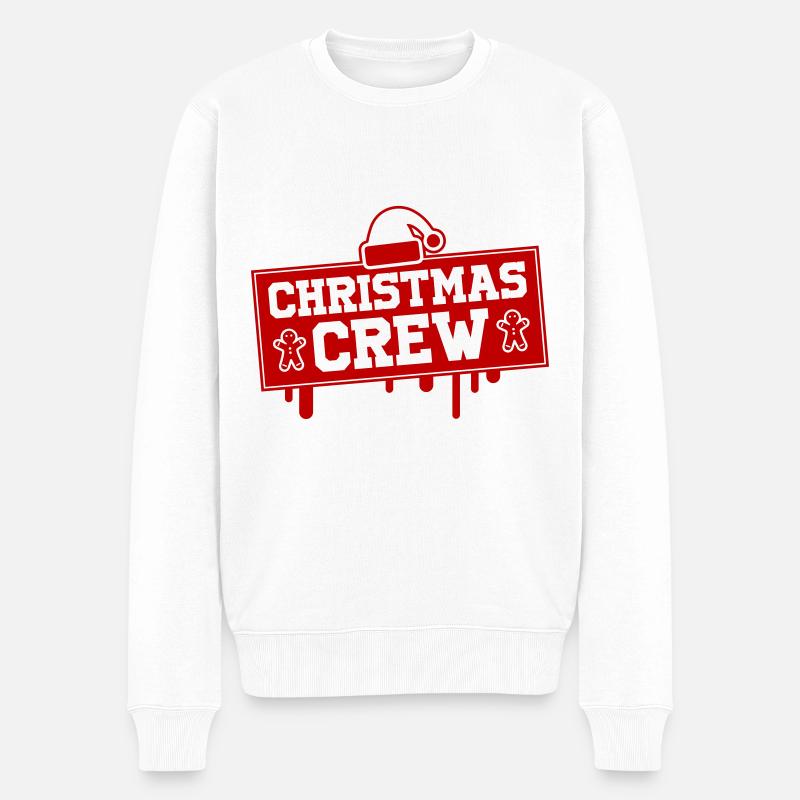 christmas crew - Männer Premium Bio Pullover - Weiß