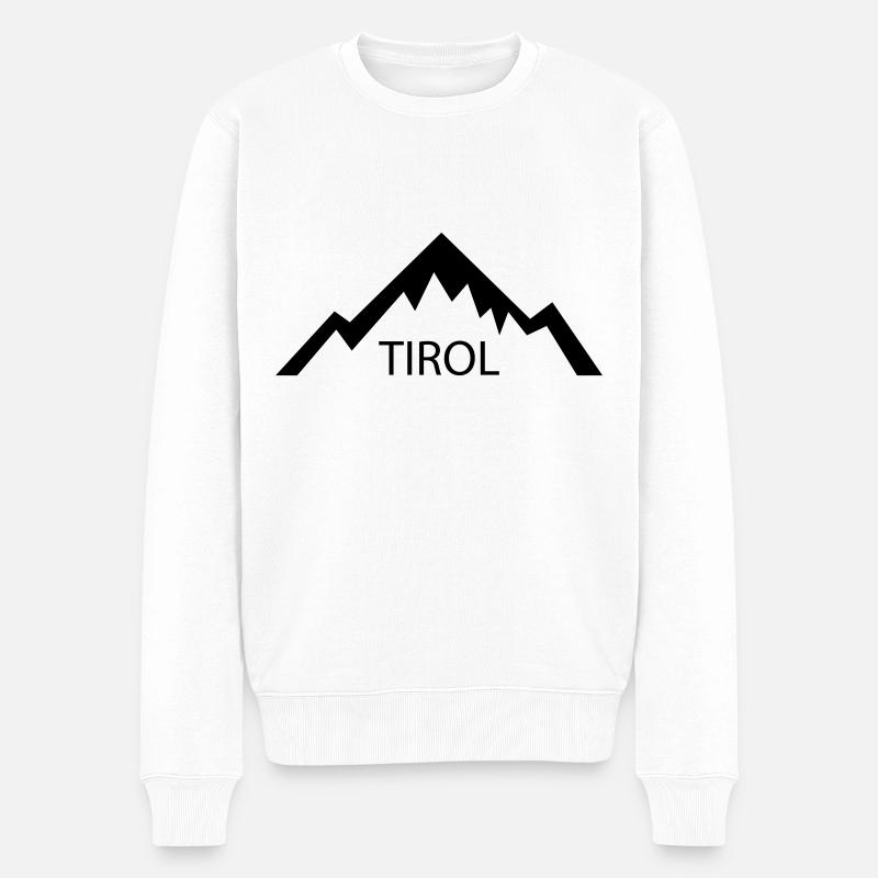 Tirol - Männer Premium Bio Pullover - Weiß