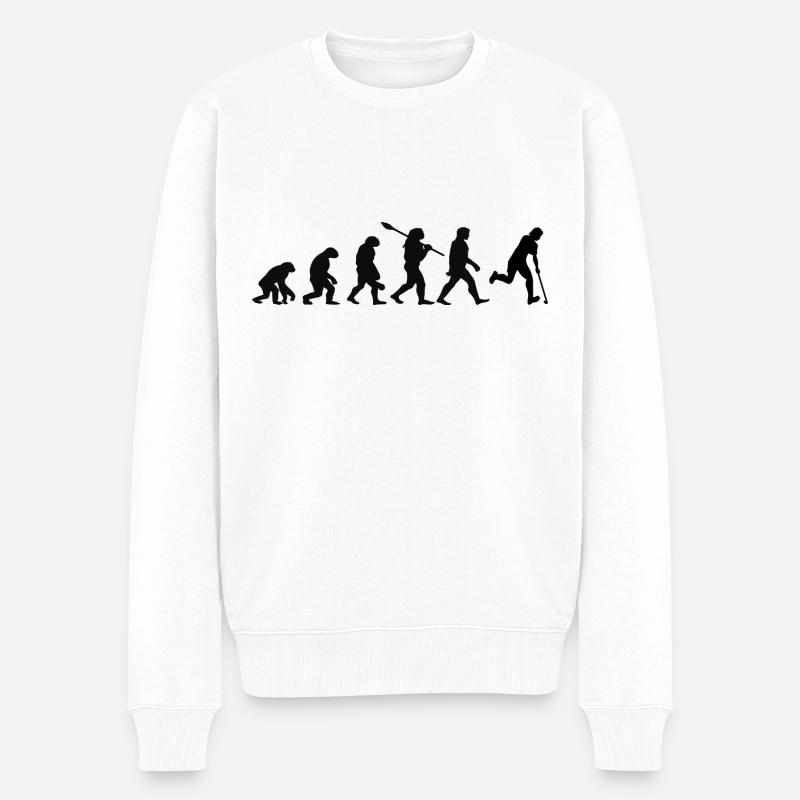 Evolution Hockey - Männer Premium Bio Pullover - Weiß