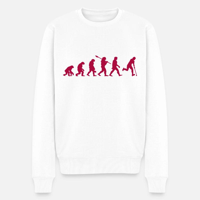 Evolution Hockey - Männer Premium Bio Pullover - Weiß