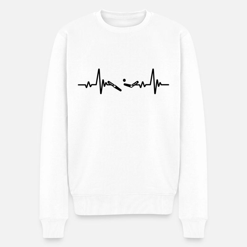 Flipper Jeu d'arcade - Pull Premium bio Homme - blanc