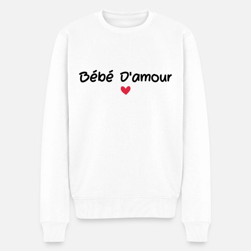 bébé d'amour - Pull Premium bio Homme - blanc