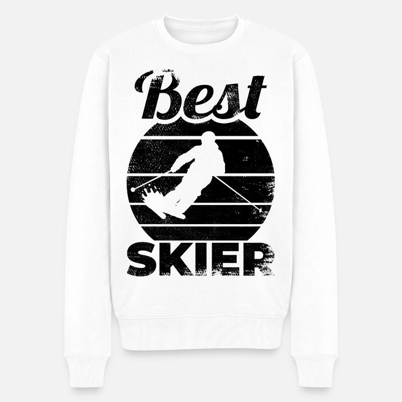 Amateurs de ski - Pull Premium bio Homme - blanc