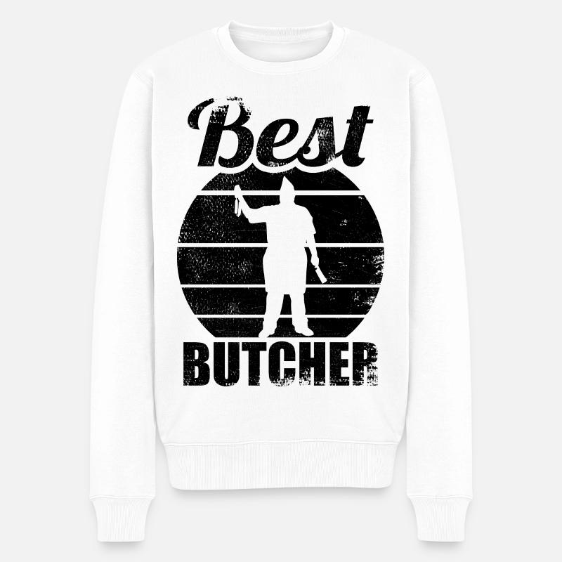 Boucher - Pull Premium bio Homme - blanc